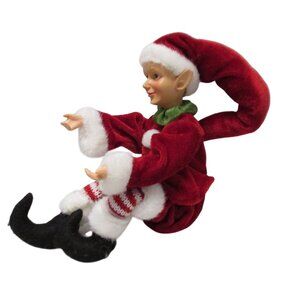 VTG KURT ADLER Christmas Elf Shelf Sitter 10 X 8 Ornament